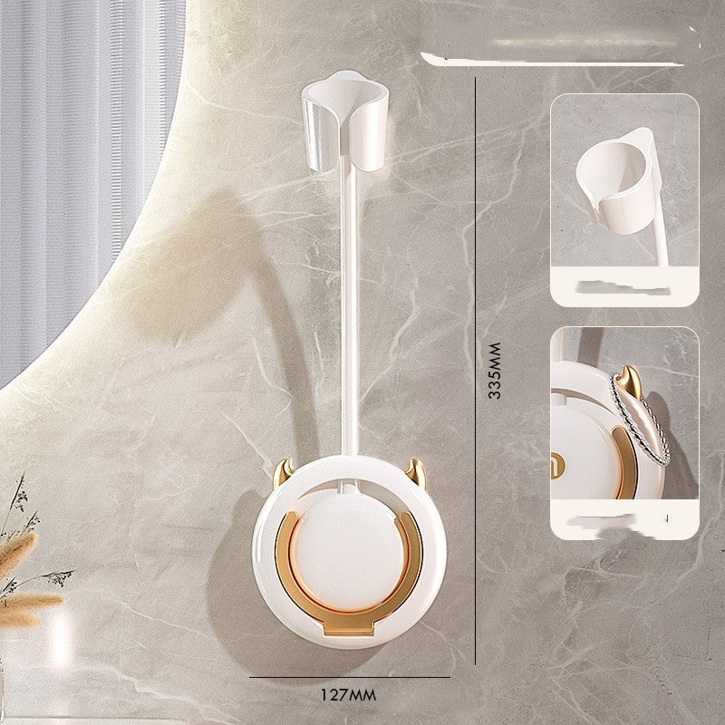 Hair Dryer Shelf Wall Hanging Without Punching - Bellarte Enchanté Hair Dryer Shelf Wall Hanging Without Punching
